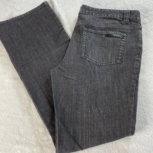 Michael Kors Women's Black Denim Flare Leg Jeans Size 10